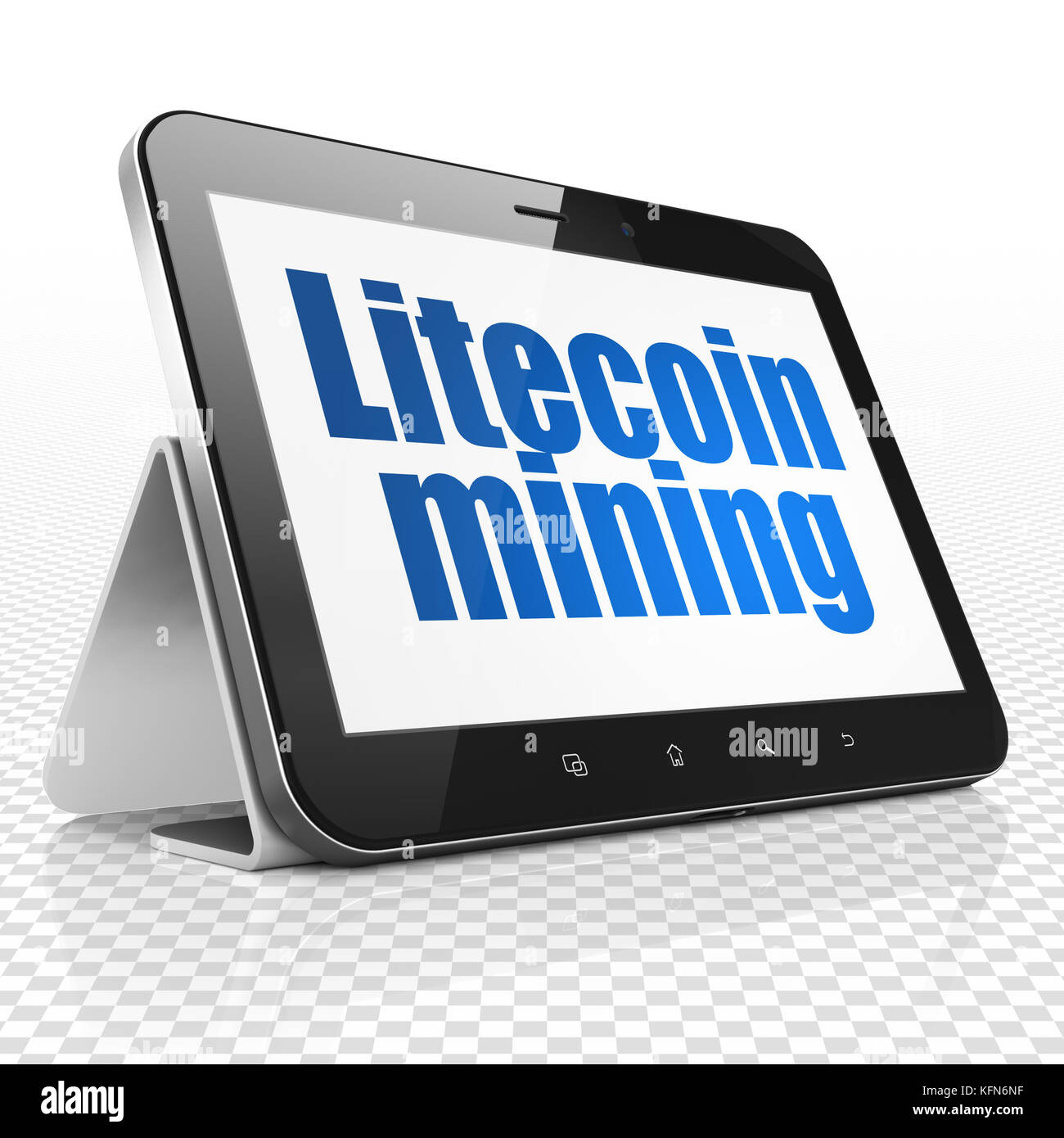 Cryptocurrency concept: Tablet Computer with Litecoin on display Stock  Photo - Alamy