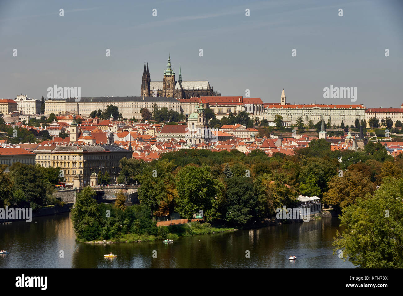 Prague Castle and Lesser town, Prague Czechia Stock Photo