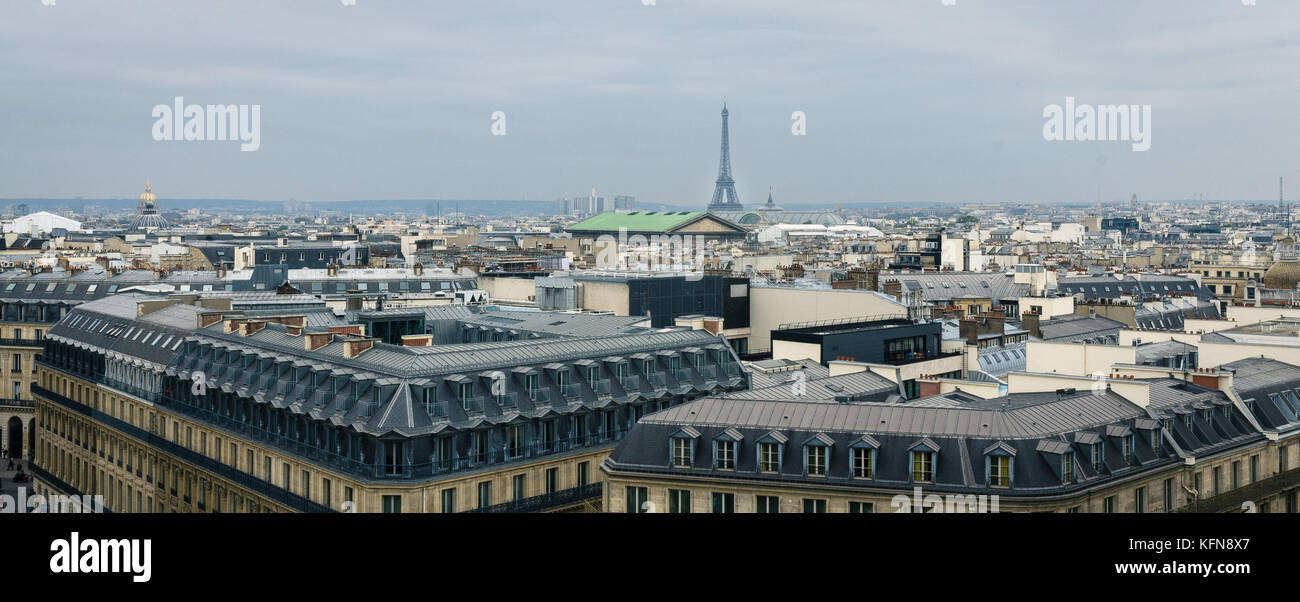 Vistas de los tejados de Paris, Francia Stock Photo