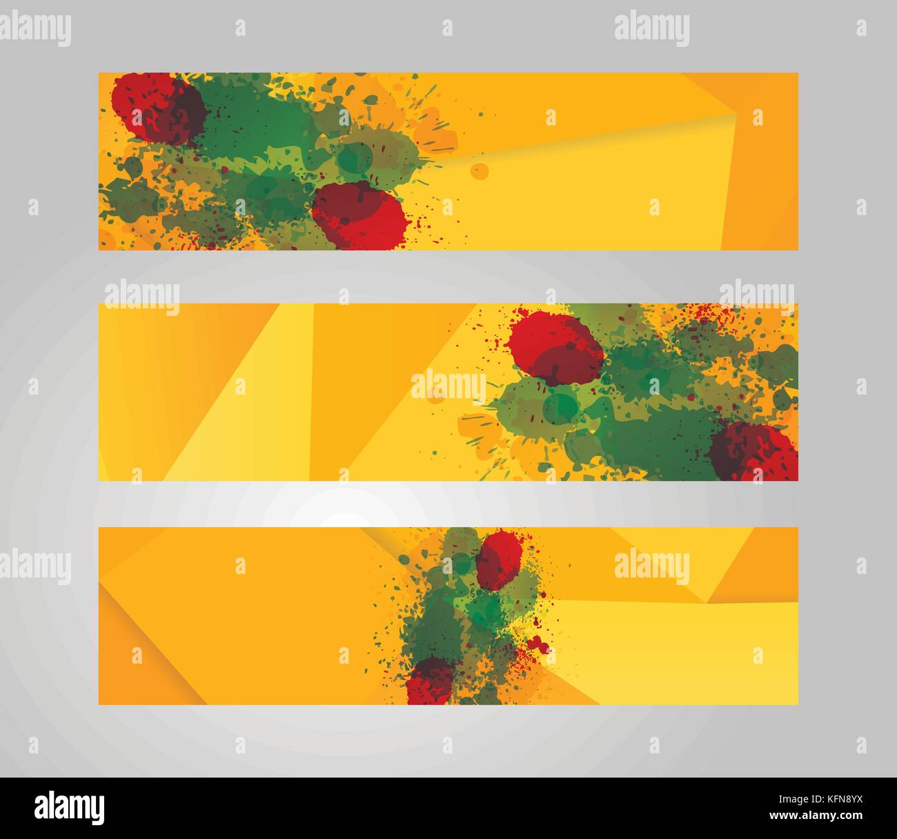 Vector banner set. Color concept geometric design Stock Vector Image ...