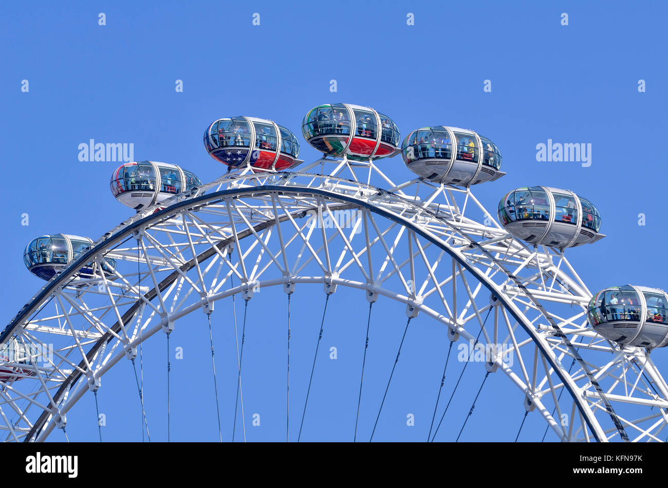 London Eye pods, London, UK. Stock Photo