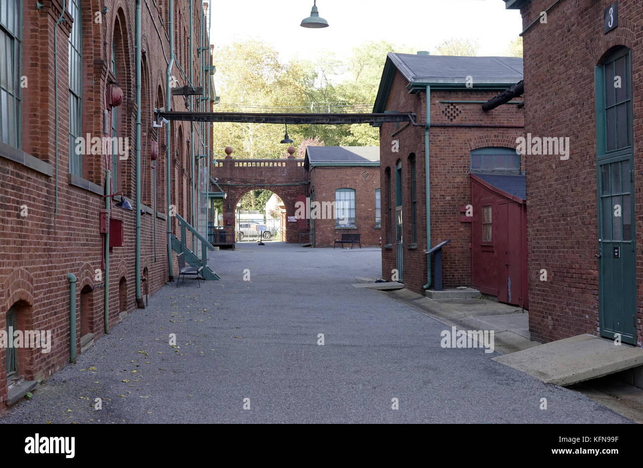 Laboratory buildings in Thomas Edison National Historical Park.West Orange.New Jersey.USA Stock Photo