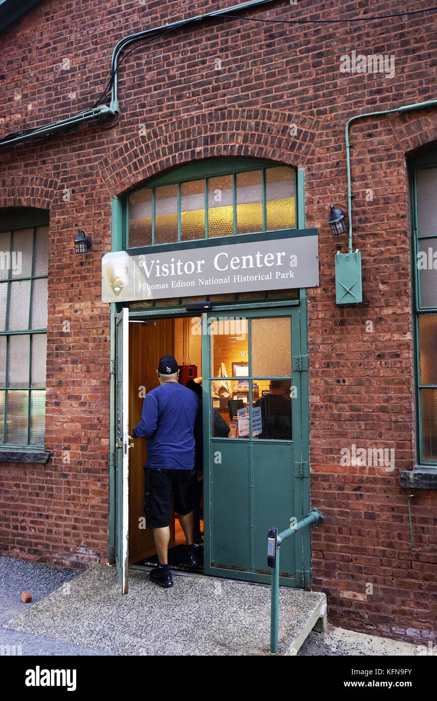 The entrance of Visitor Center of Thomas Edison National Historical Park.West Orange.New Jersey