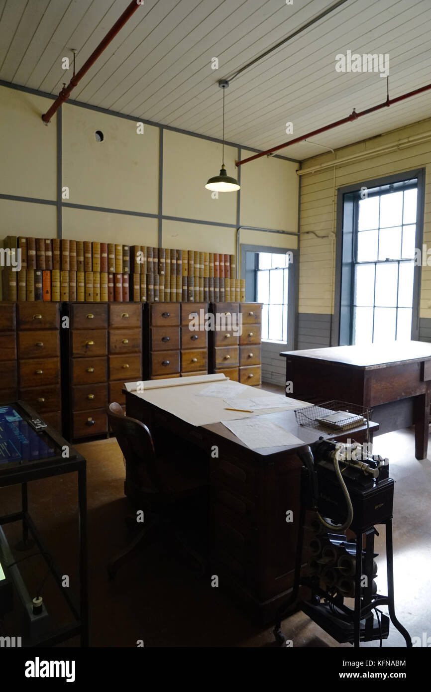 Drafting Room at Thomas Edison National Historical Park.West Orange.New Jersey.USA Stock Photo