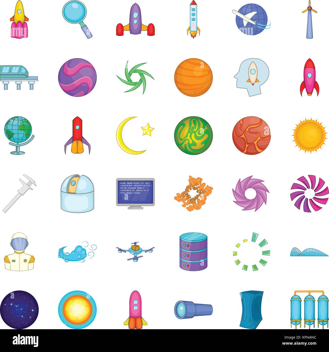 Compass icons set, cartoon style Stock Vector Image & Art - Alamy