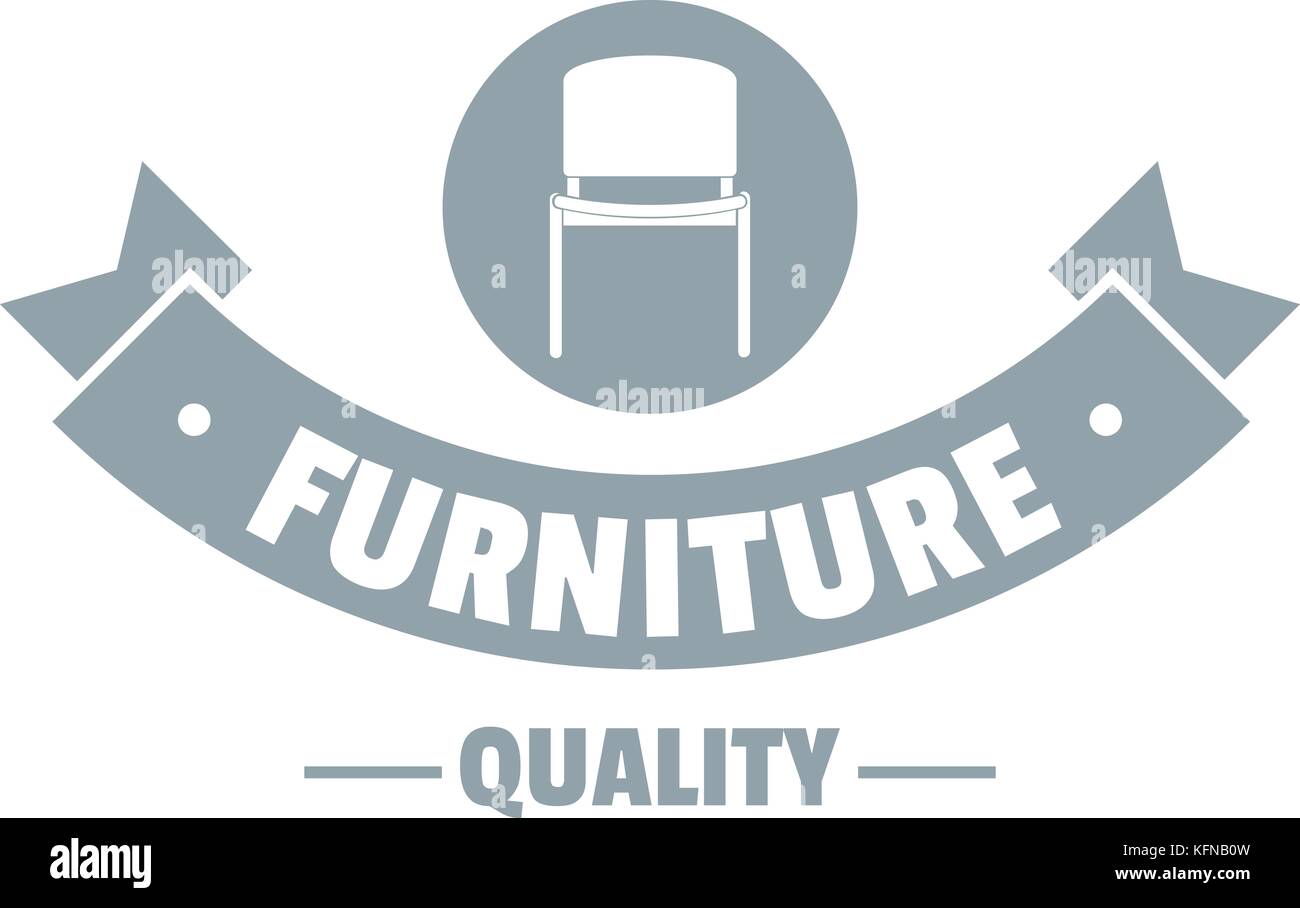 Furniture quality logo, simple gray style Stock Vector Image & Art Alamy
