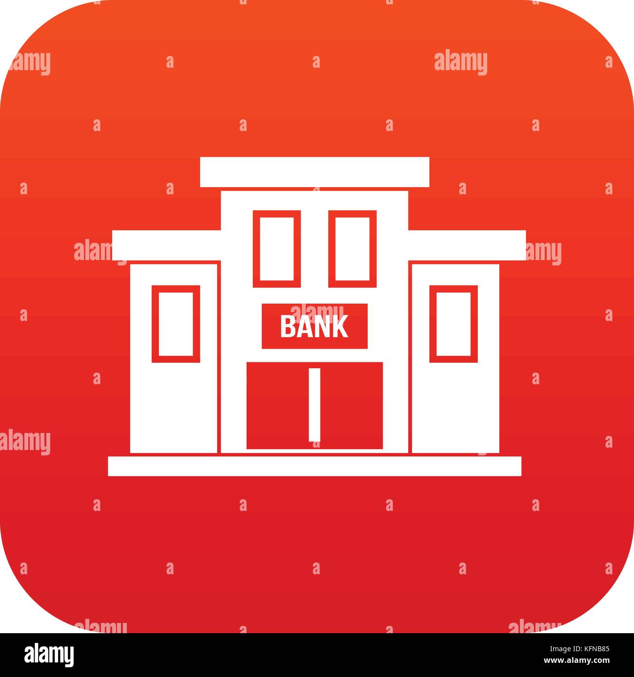 Bank building icon digital red Stock Vector Image & Art - Alamy