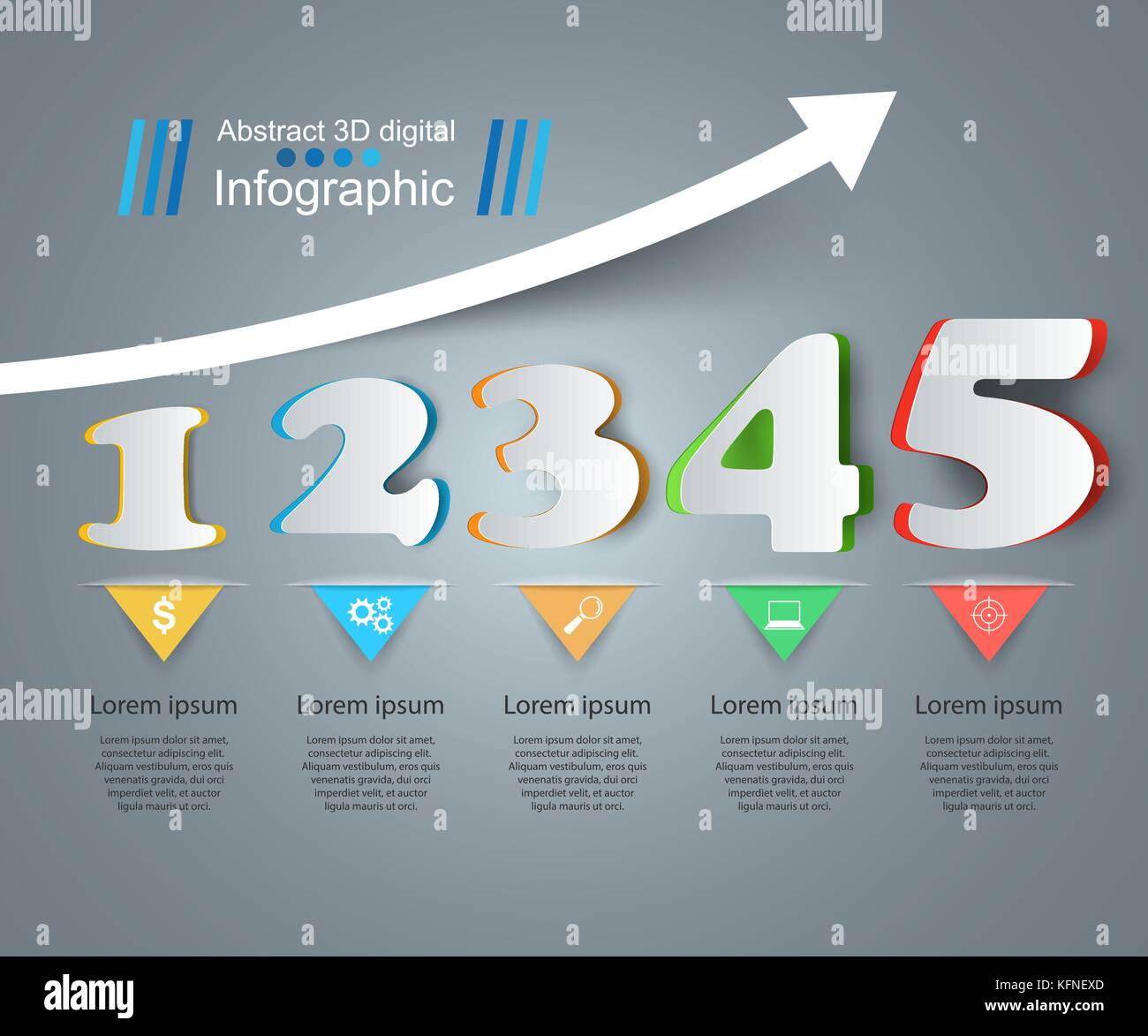Business infographic. Number icon Stock Vector Image & Art - Alamy