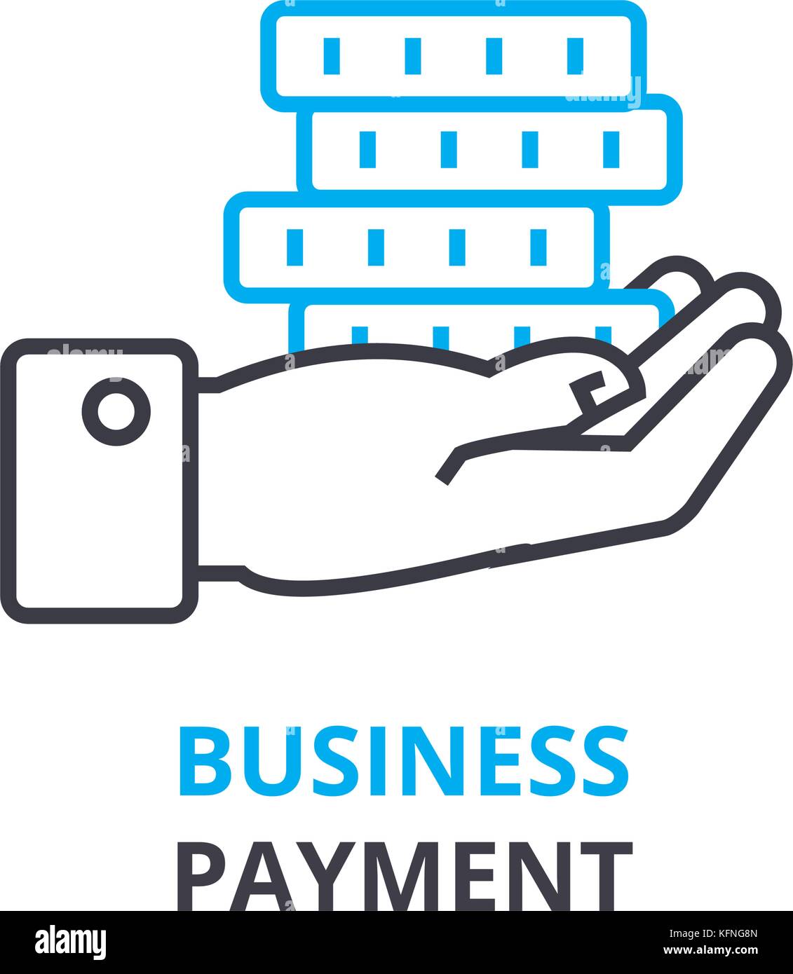 business payment concept , outline icon, linear sign, thin line ...