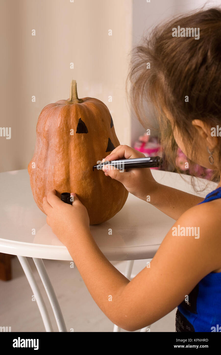 preparing to Halloween Stock Photo
