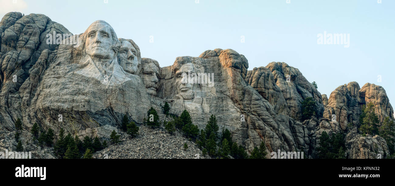 August 27, 2017: Mount Rushmore National Monument in South Dakota Stock Photo