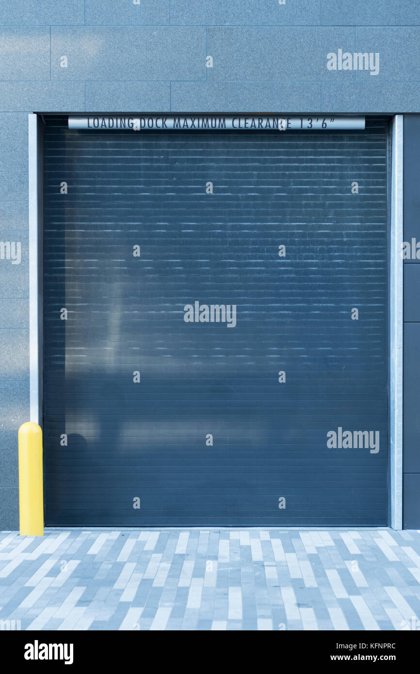 Loading Dock Garage Door on modern building Stock Photo Alamy