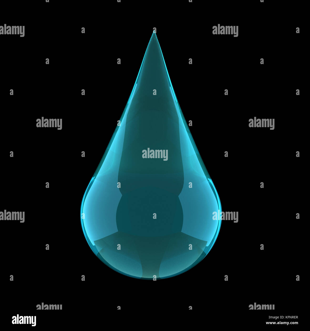 realistic drop of water on black in 3D rendering Stock Photo - Alamy