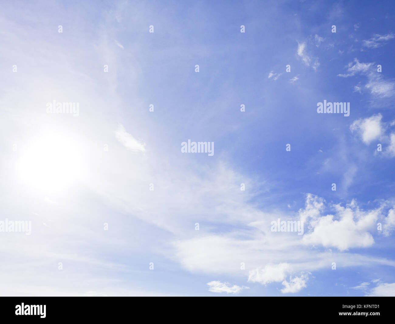 beautiful cloudy blue sky background Stock Photo - Alamy