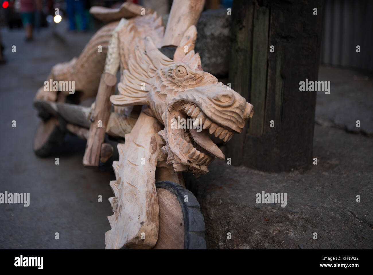 A wooden scooter used by the Ifugao Indigenous tribes of Banaue