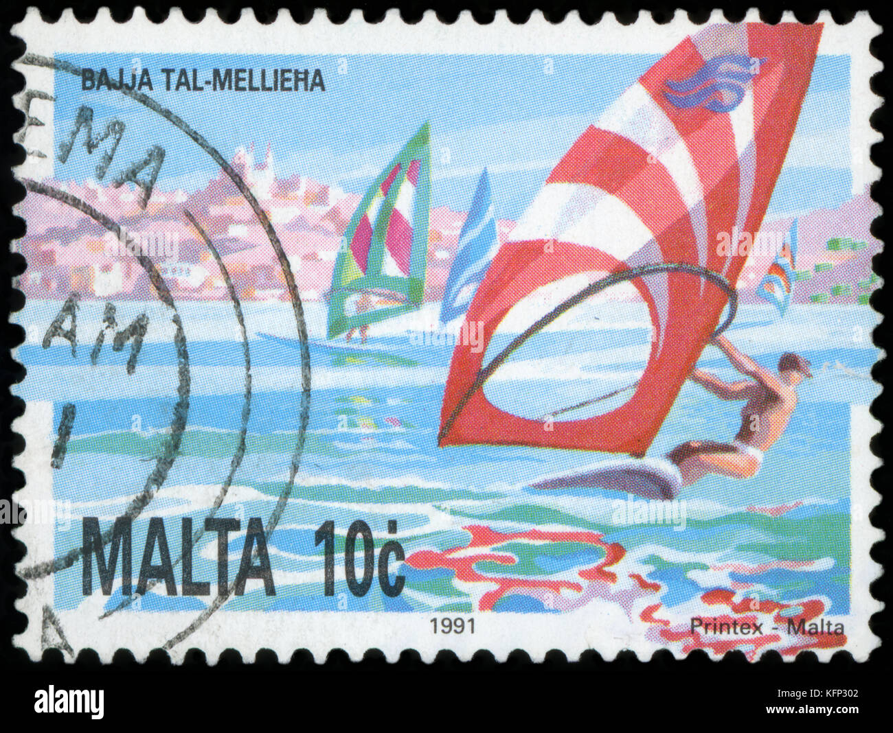 Postage stamp Malta Postage stamp Malta Stock Photo Alamy