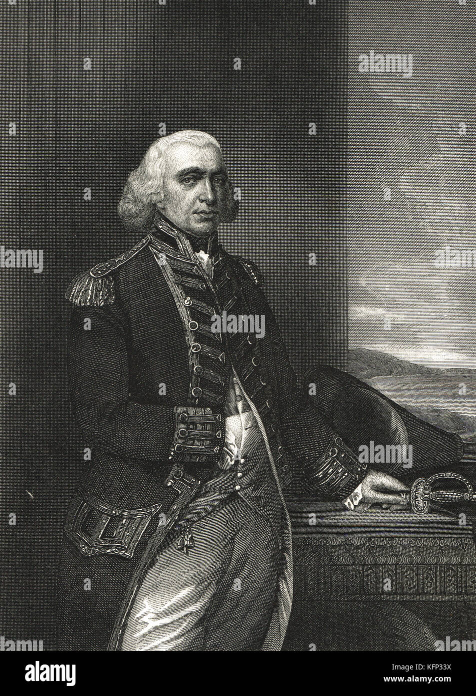 Richard Howe, 1st Earl Howe 1726–1799 Stock Photo