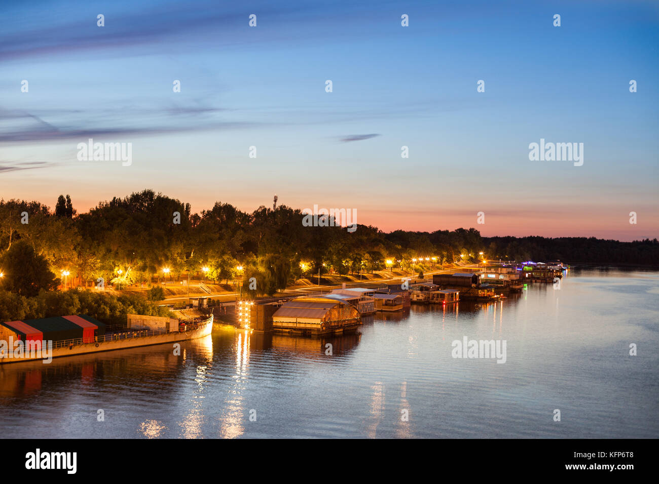 Belgrade night boat hi-res stock photography and images - Alamy