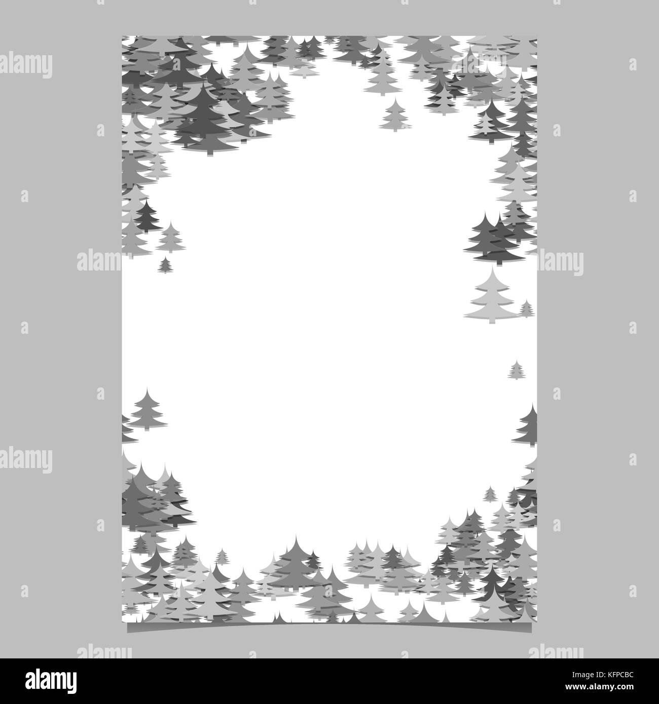 Modern Christmas design page template blank winter vector brochure