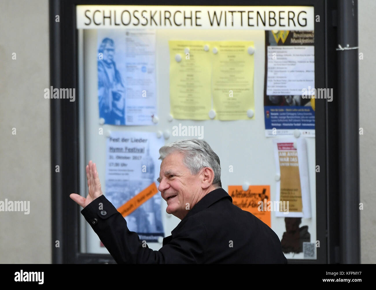 Wittenberg, Germany. 31st Oct, 2017. Former German President Joachim