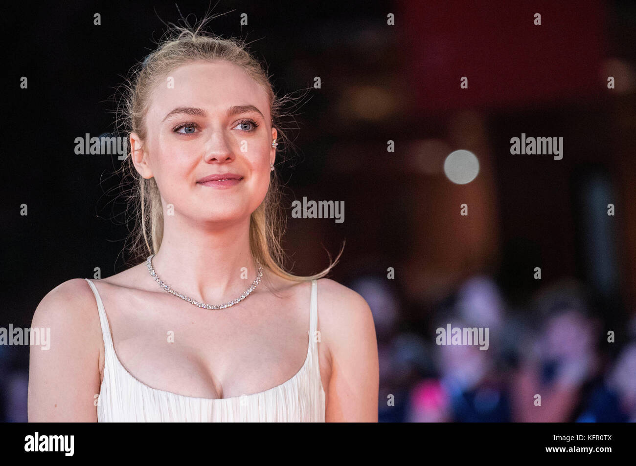 Dakota Fanning attends the 'Please Stand By' premiere during the 12th Rome Film Fest at Auditorium Parco Della Musica on October 31, 2017 in Rome, Italy. Stock Photo
