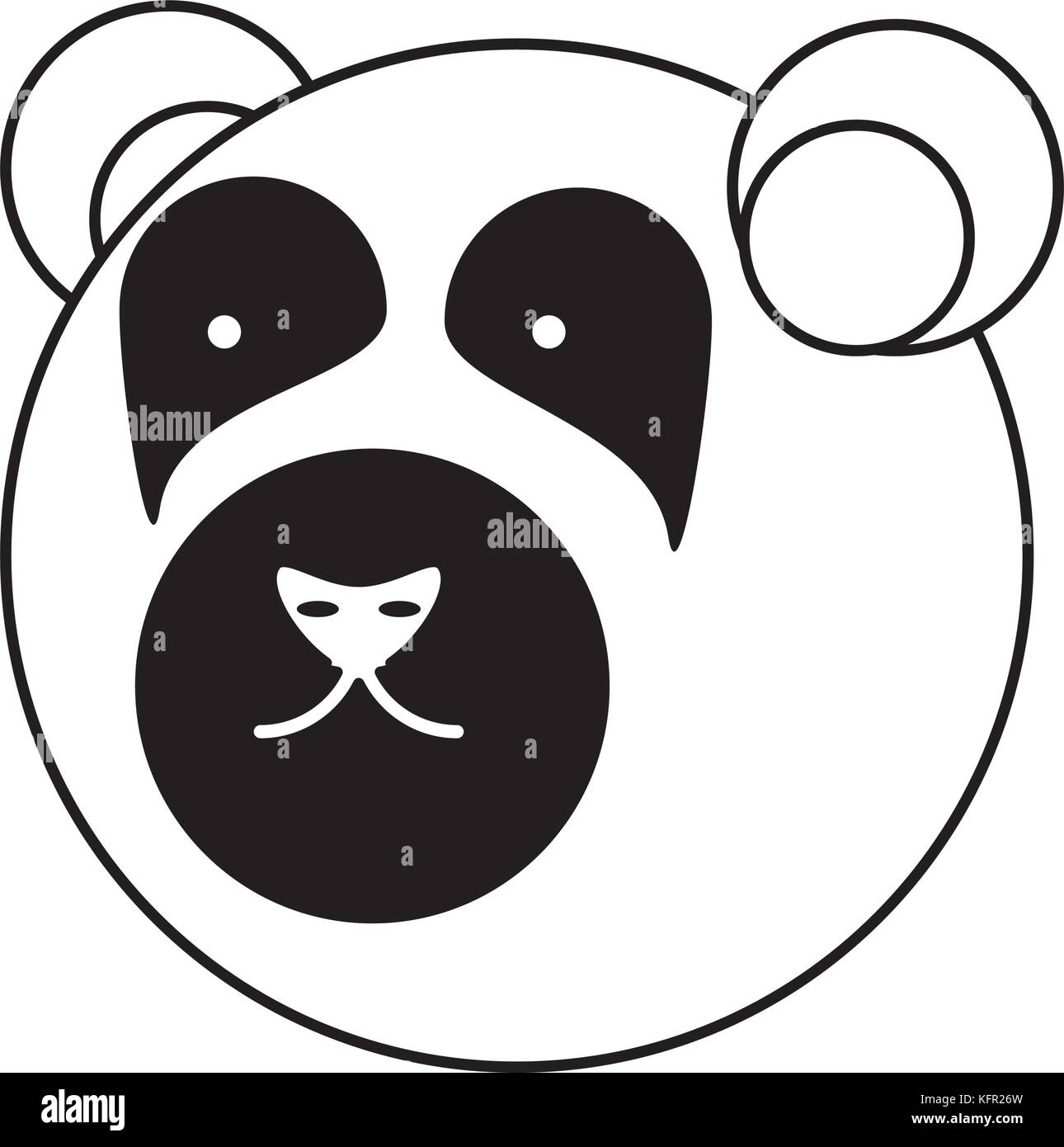 bear face vector illustration Stock Vector Image & Art - Alamy