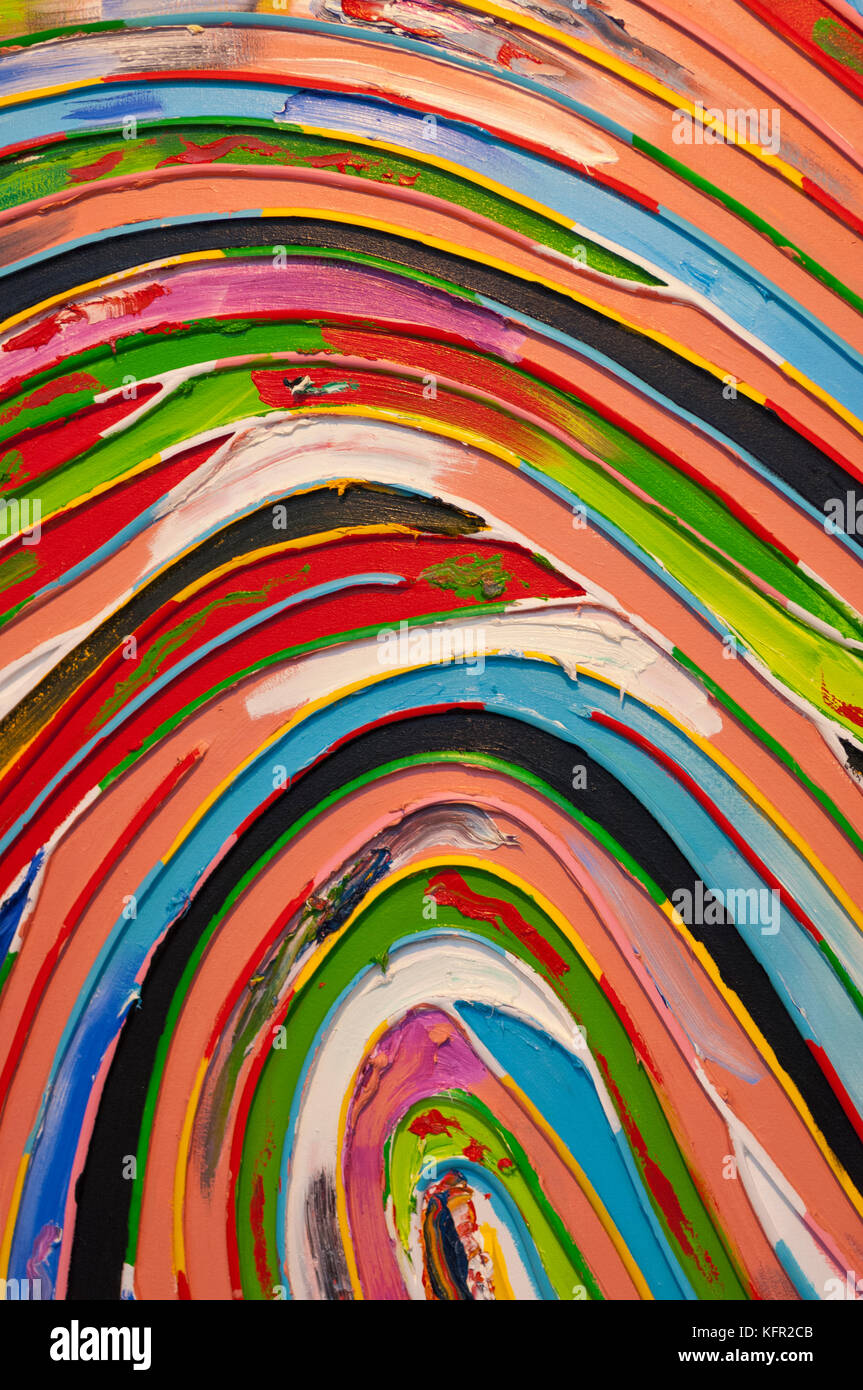 Chromatic Labyrinth - modern painting by British artist Marc Quinn ...