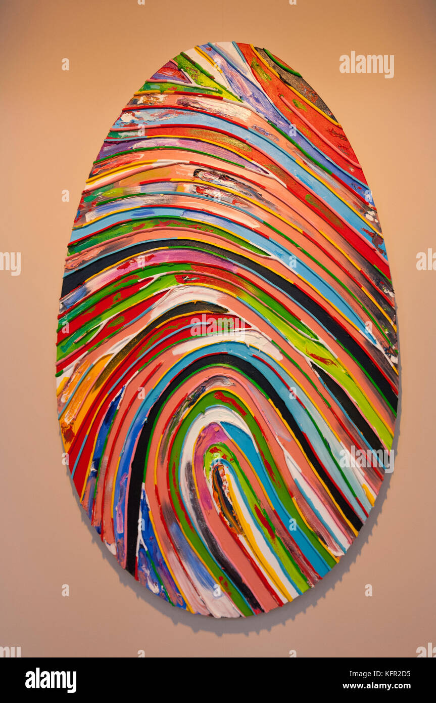 Chromatic Labyrinth modern painting by British artist Marc Quinn