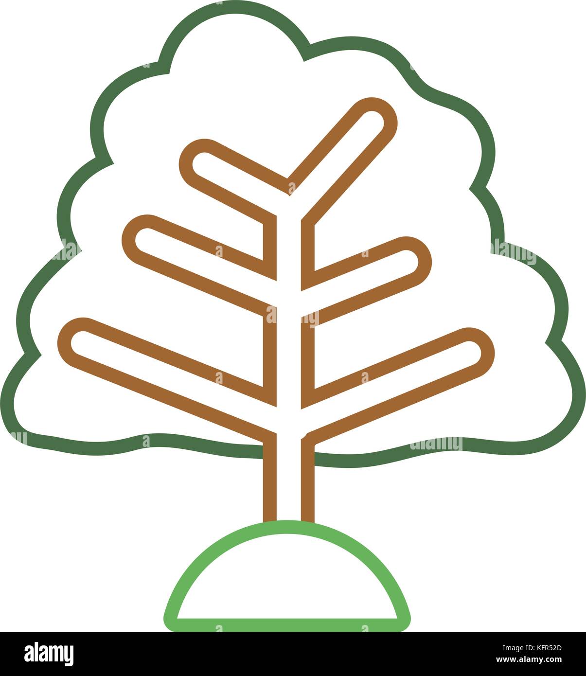 tree vector illustration Stock Vector Image & Art - Alamy