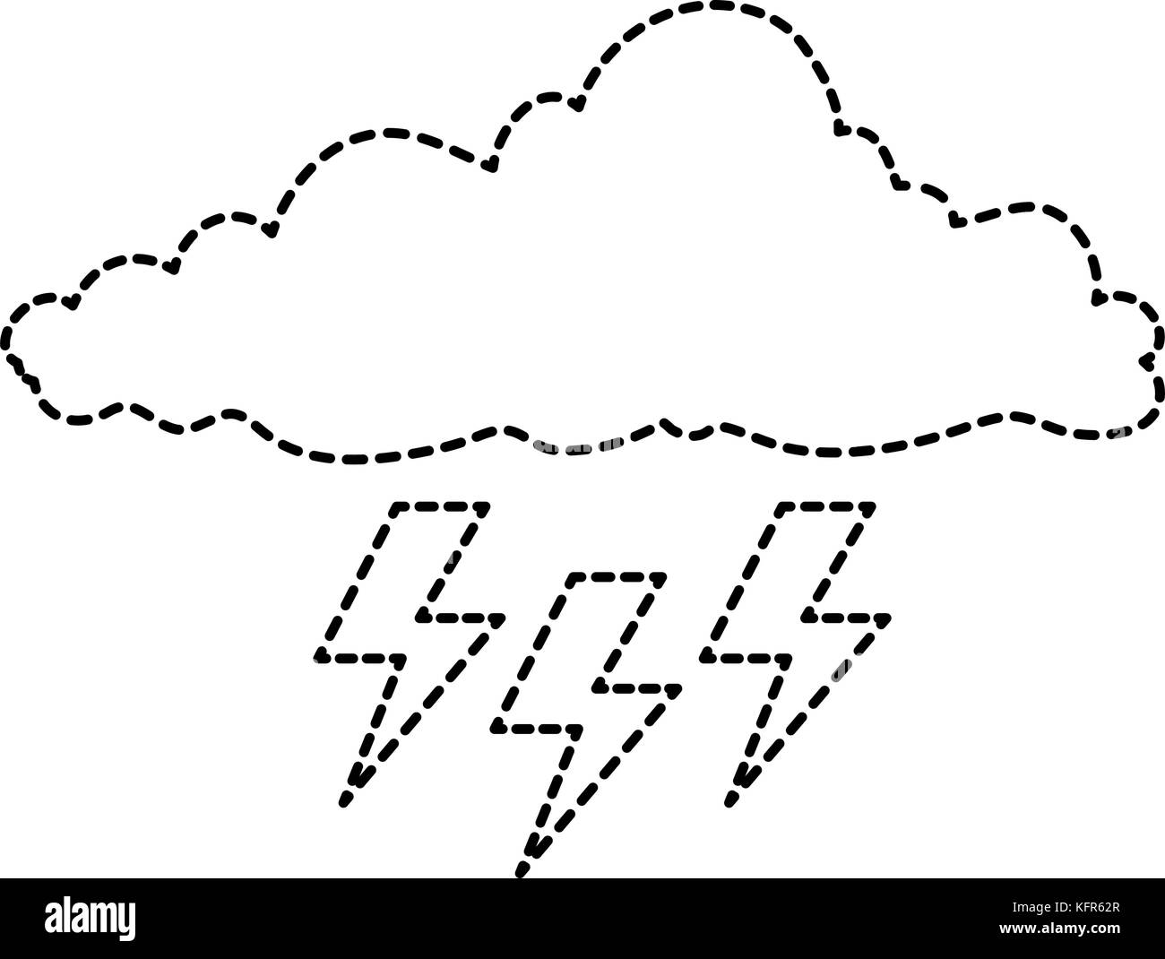 Storm Ray Vector cloud with rays storm vector illustration design Stock Vector Image ...