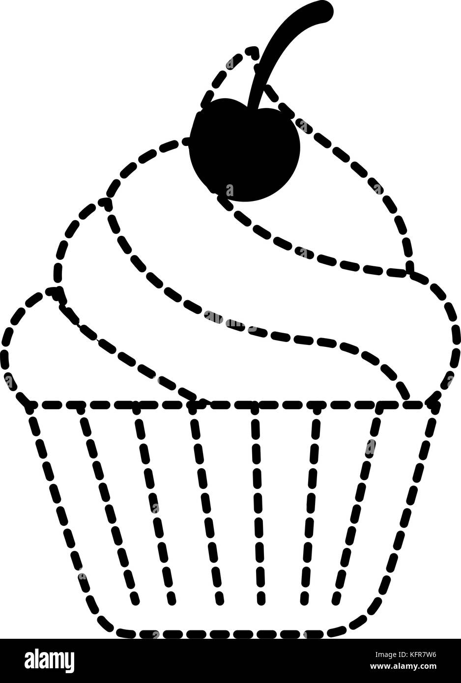 delicious cupcake isolated icon vector illustration design Stock Vector ...