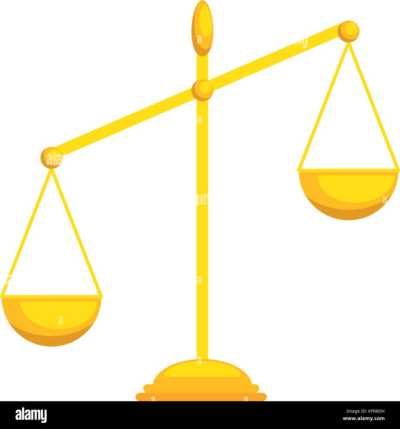 balance scale isolated icon vector illustration design Stock Vector ...