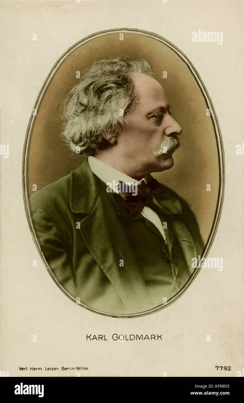 GOLDMARK, KARL Austro-Hungarian Composer, 1830-1915 Stock Photo