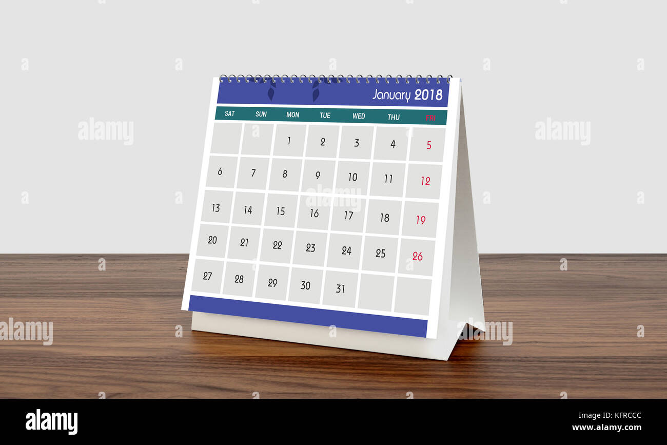Calendar Design Stock Photo