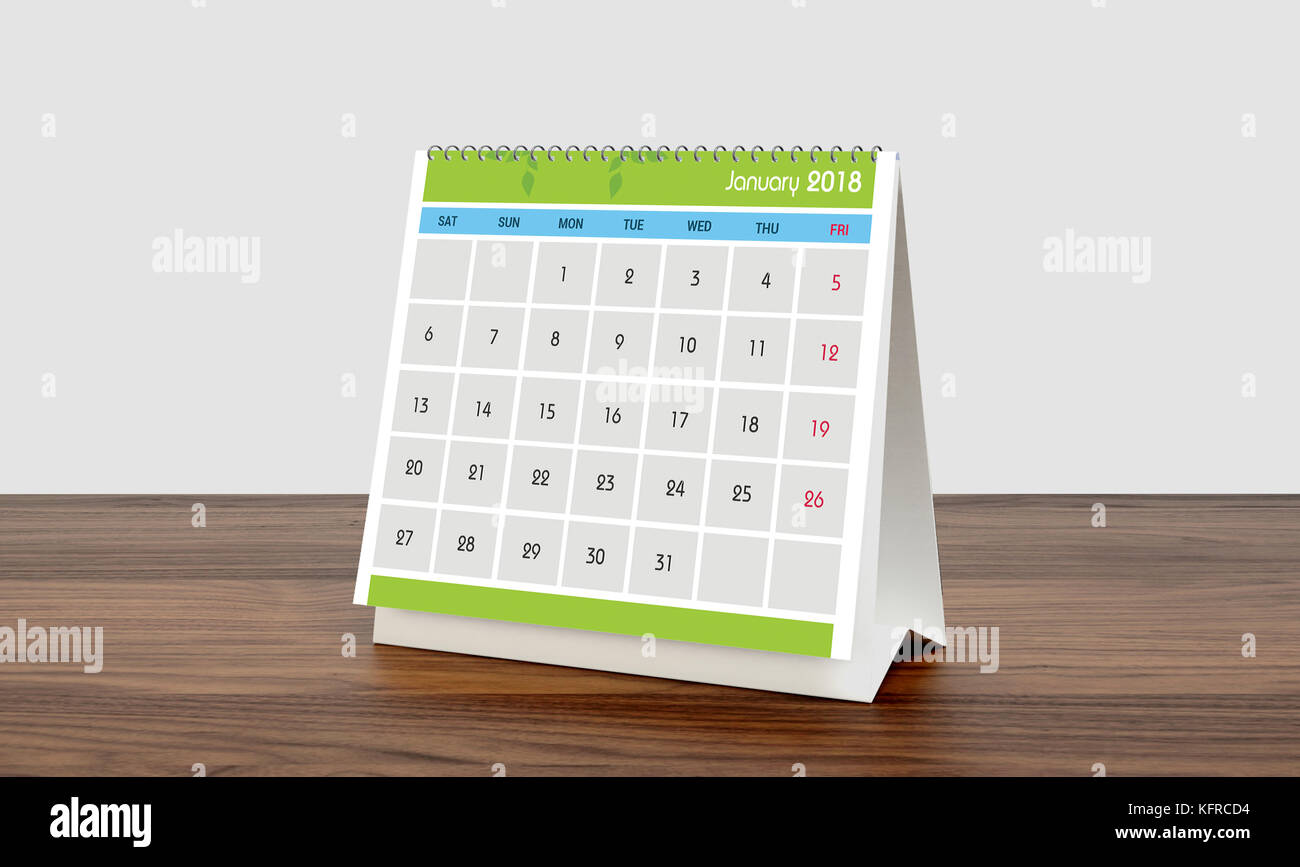 Calendar Design Stock Photo