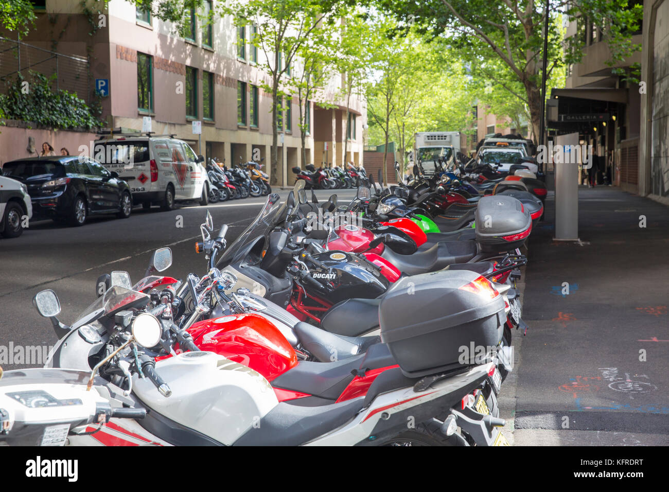 Motorcycle parking area hires stock photography and images Alamy
