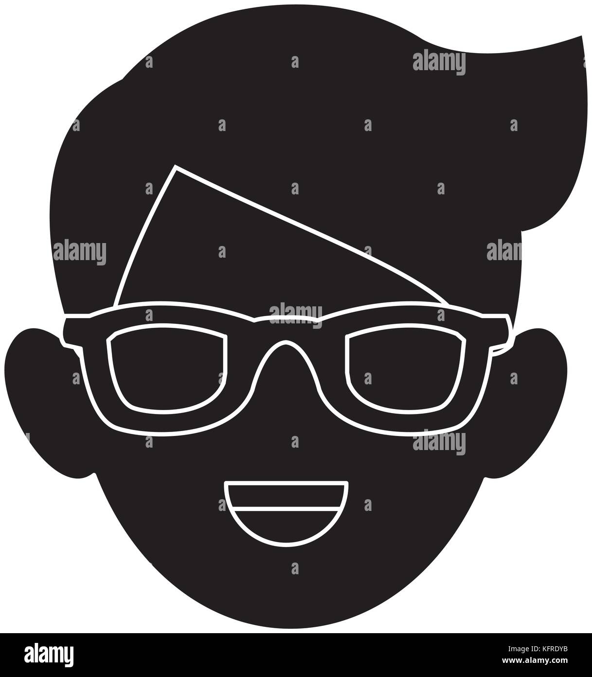 Man with glasses Stock Vector Image & Art - Alamy