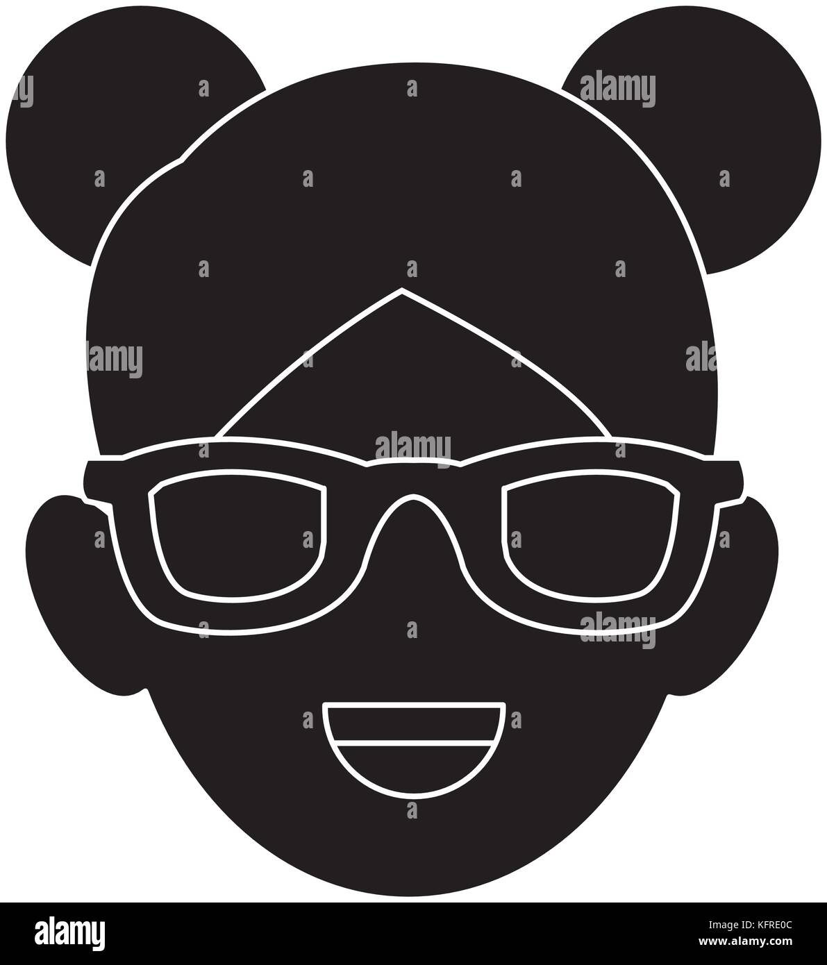 Woman with glasses Stock Vector Image & Art - Alamy