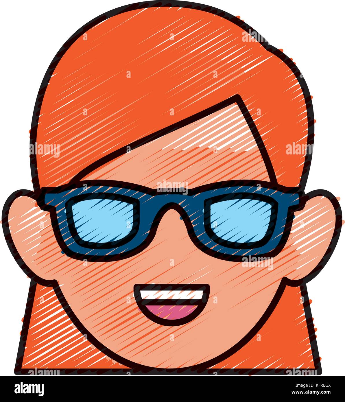 Woman with glasses Stock Vector Image & Art - Alamy