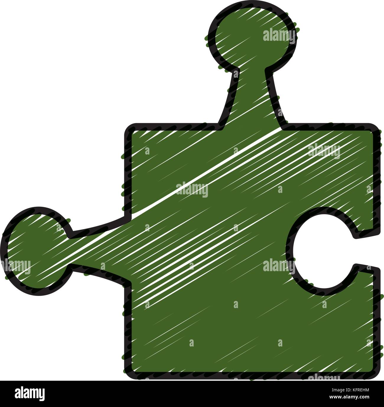 Puzzle piece symbol Stock Vector Image & Art Alamy
