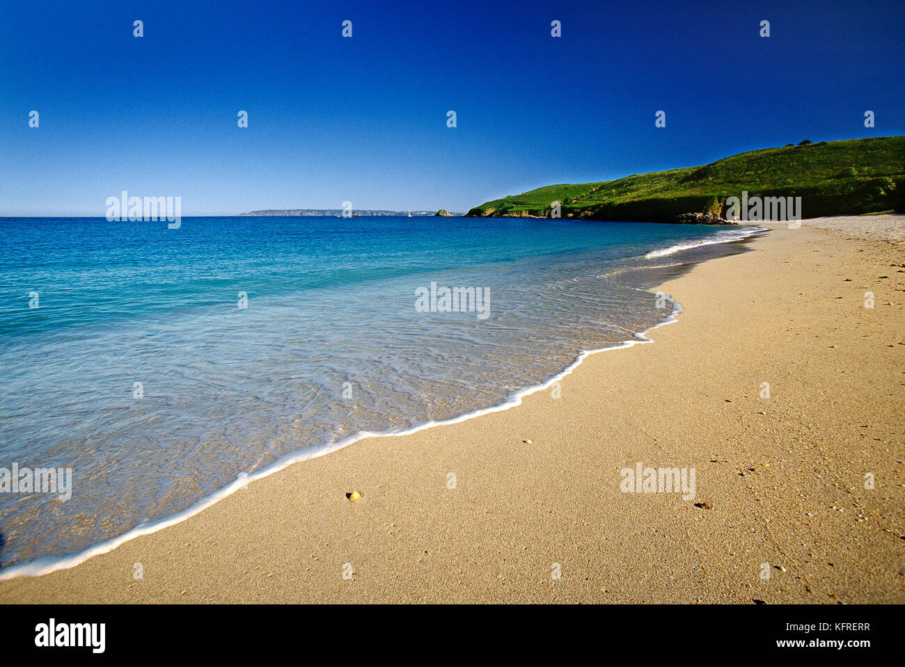 Channel Islands. Guernsey. Herm. Beach. Stock Photo