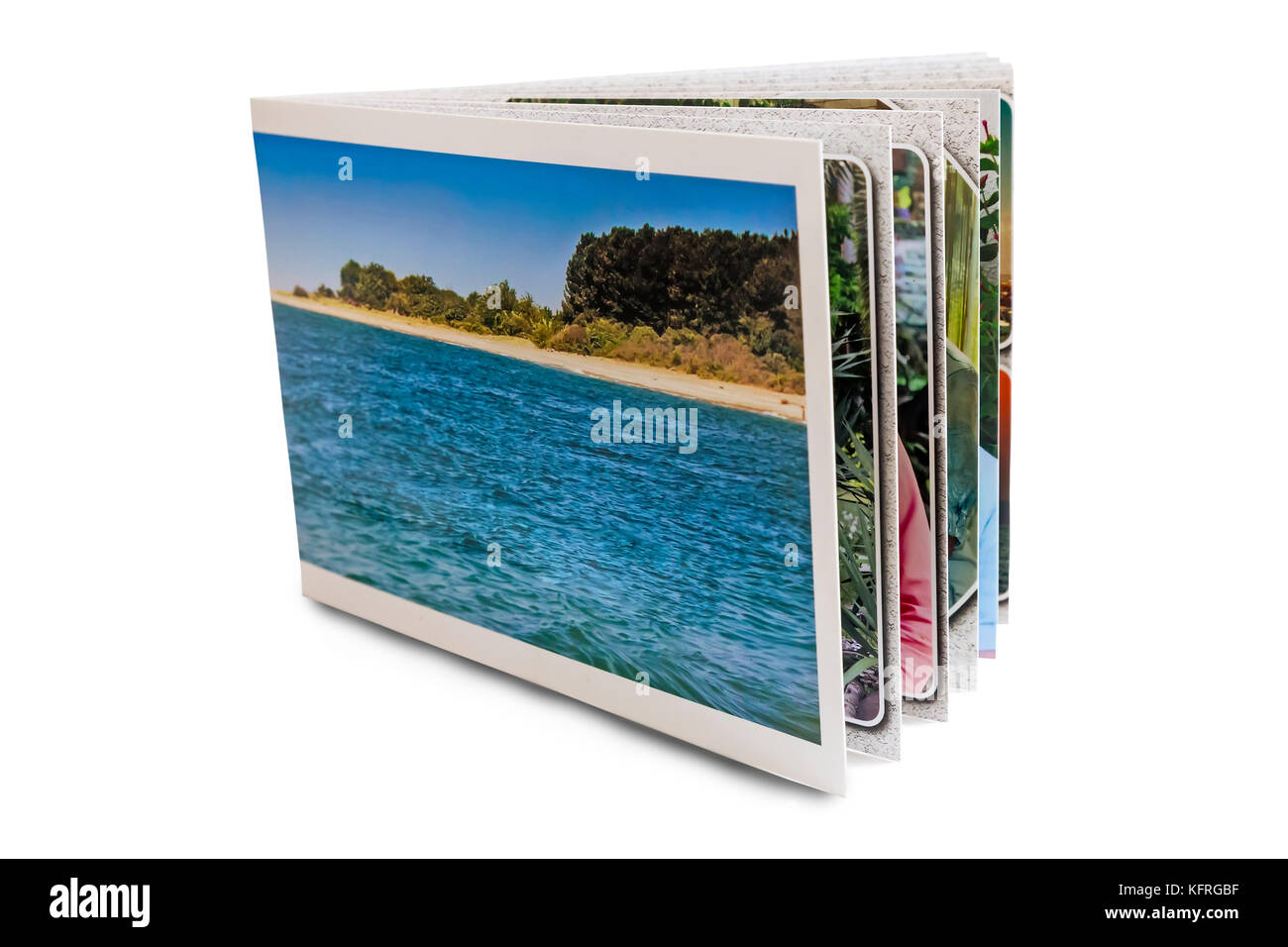 Photo album made in the form of a beautiful photobook. Presented on a