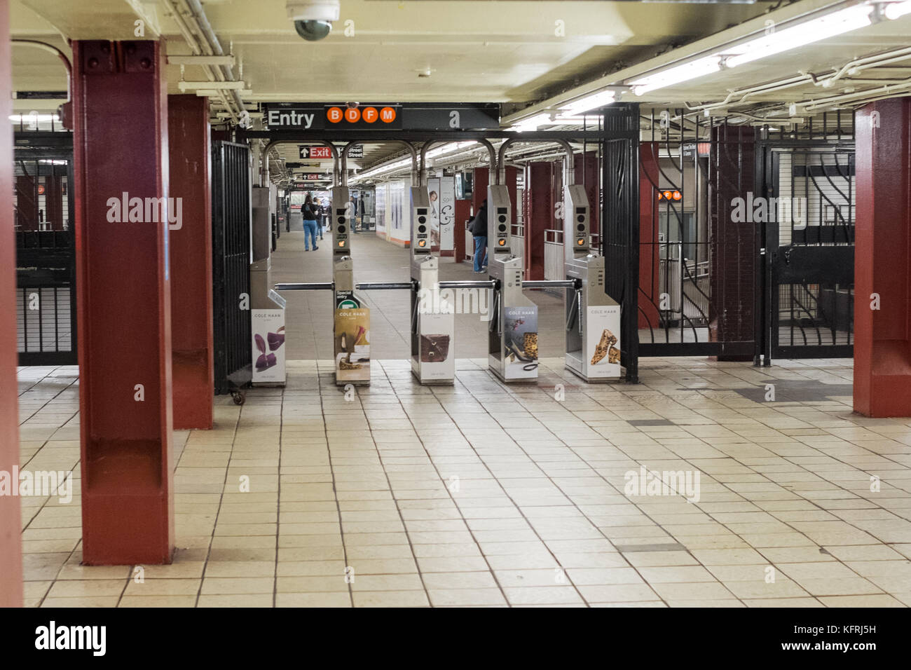 New York Subway, Manhattan, NY, United States of America. Stock Photo