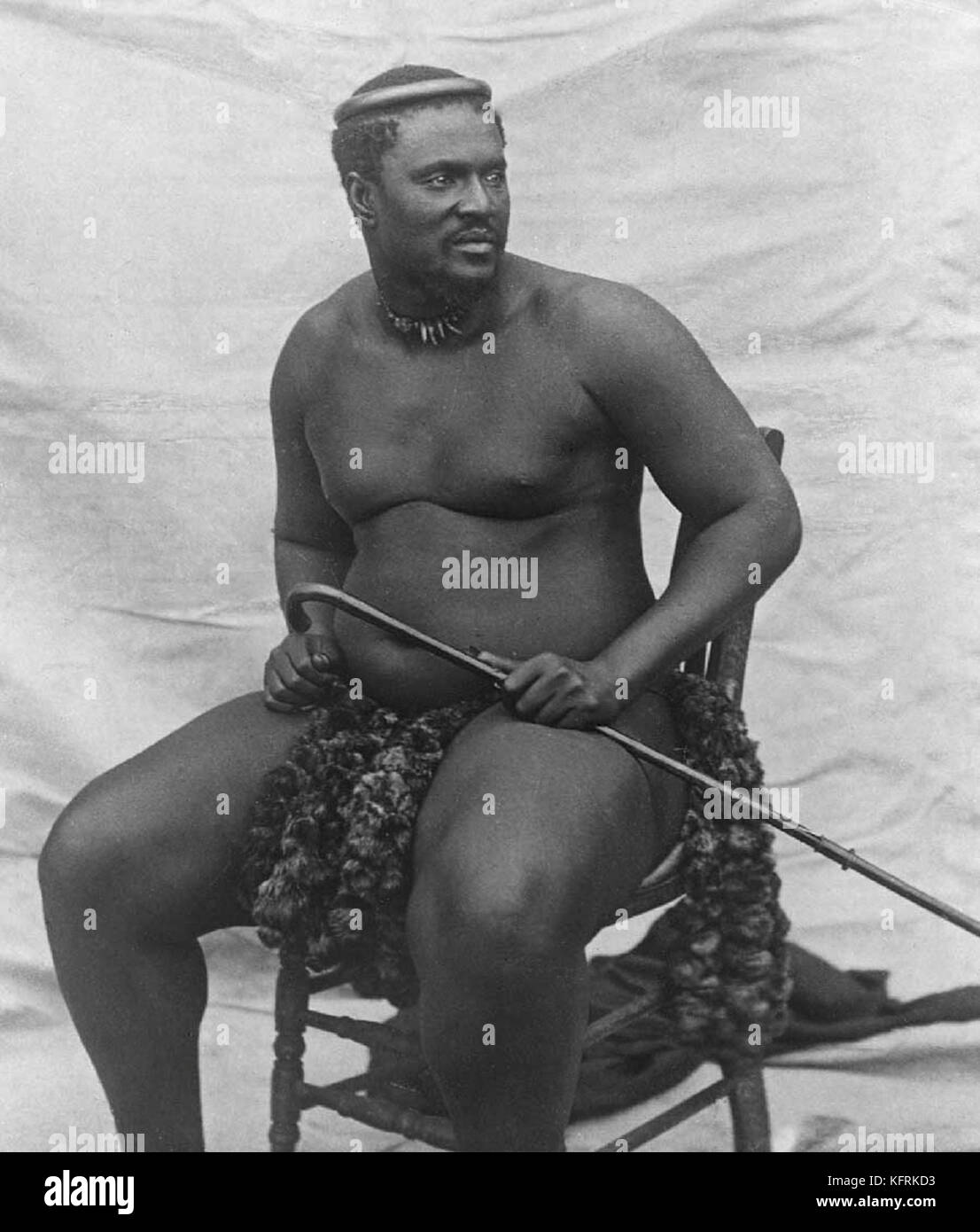 King Cetshwayo, Zulu Stock Photo