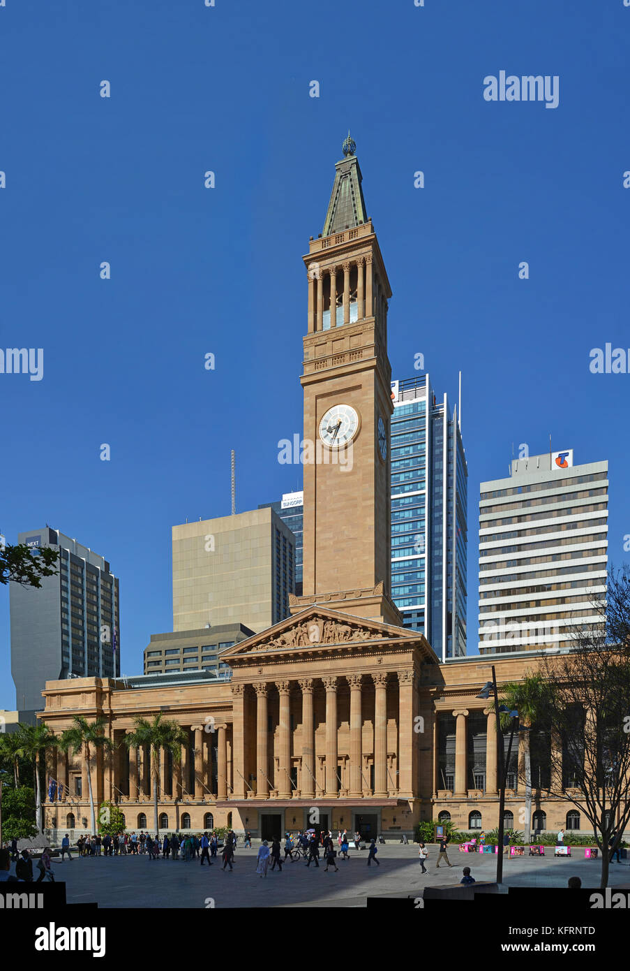 Brisbane, Australia - September 19, 2017: Brisbane City Hall, Tower