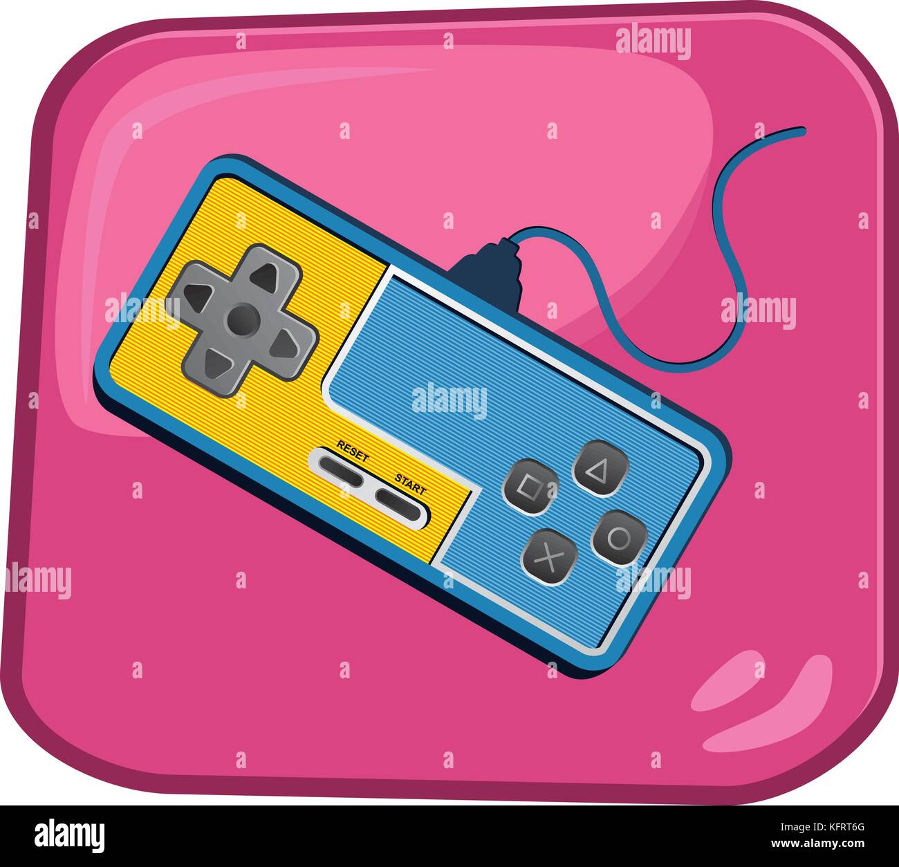 video game console theme art vector graphic art design illustration ...