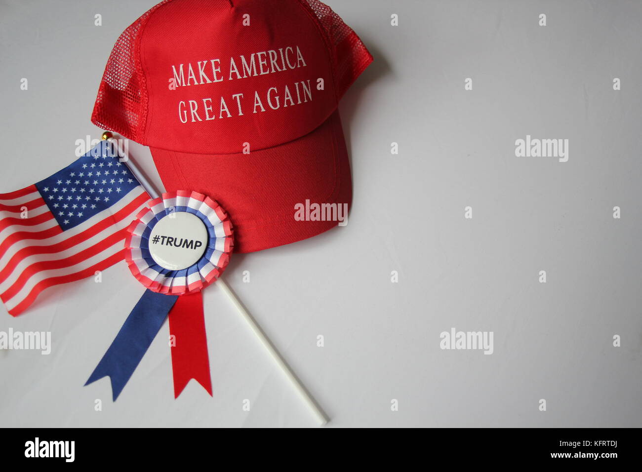 thumbnail image 2 of NISSUN Make America Great Again Trucker Hat – 2016 Trump Campaign Button Cap, Adjustable 2 of 5