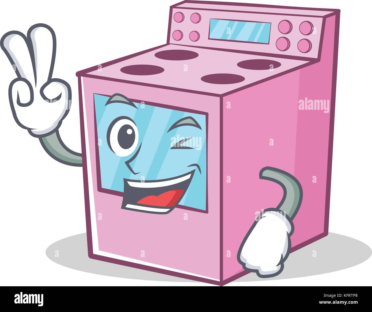 Two finger gas stove character cartoon Stock Vector Image & Art Alamy