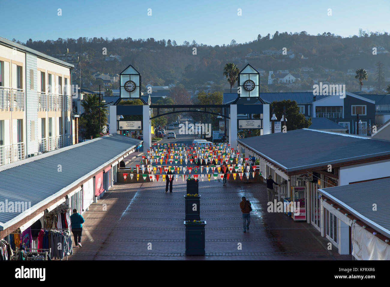 The Waterfront - Knysna Quays, Knysna, Western Cape, South Africa Stock Photo