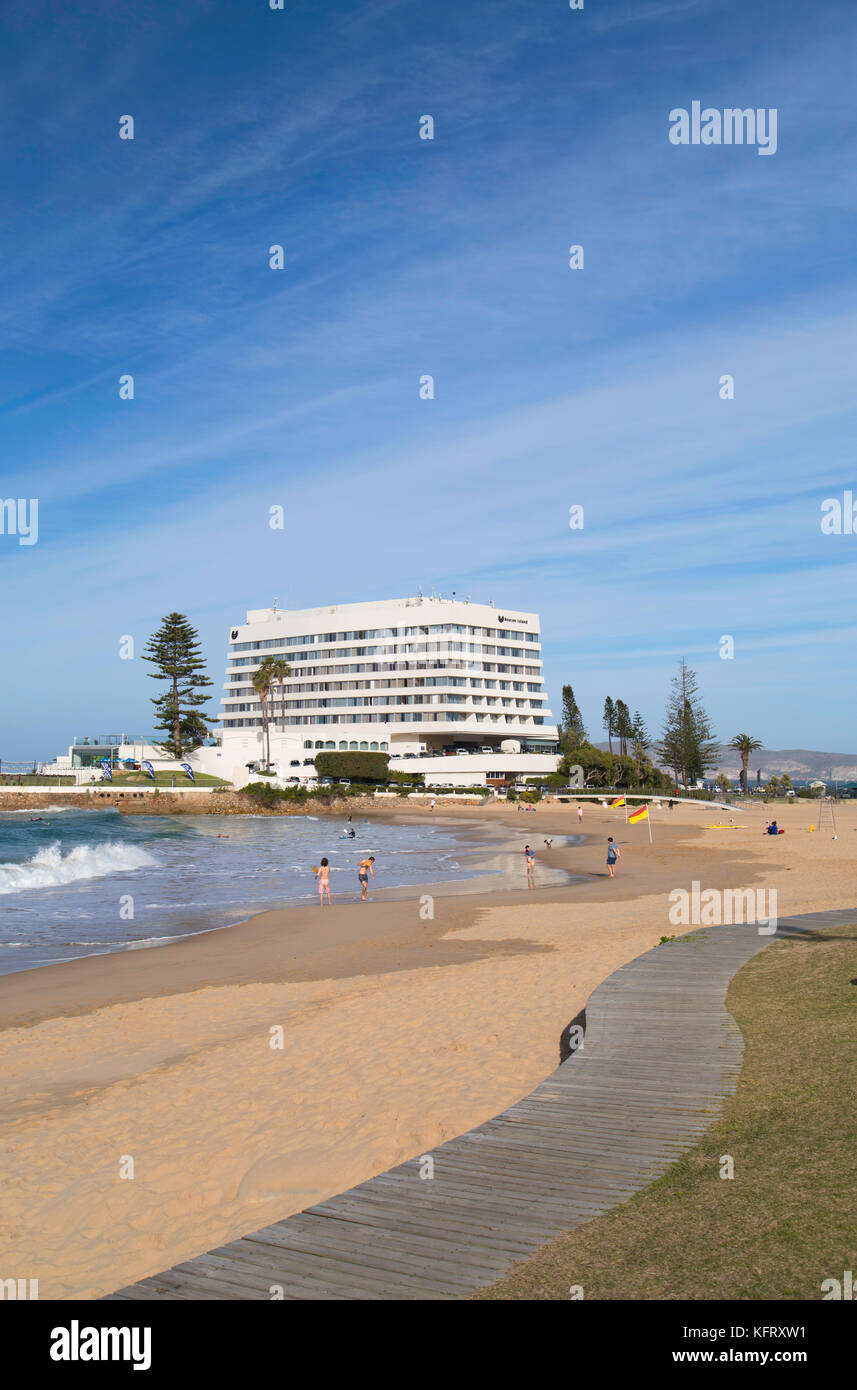 Beacon Island Resort and Hobie Beach, Plettenberg Bay, Western Cape, South Africa Stock Photo
